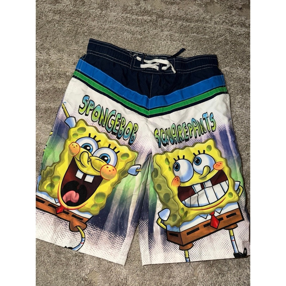 Vintage SpongeBob Boys Swim Trunks 2011 Viacom